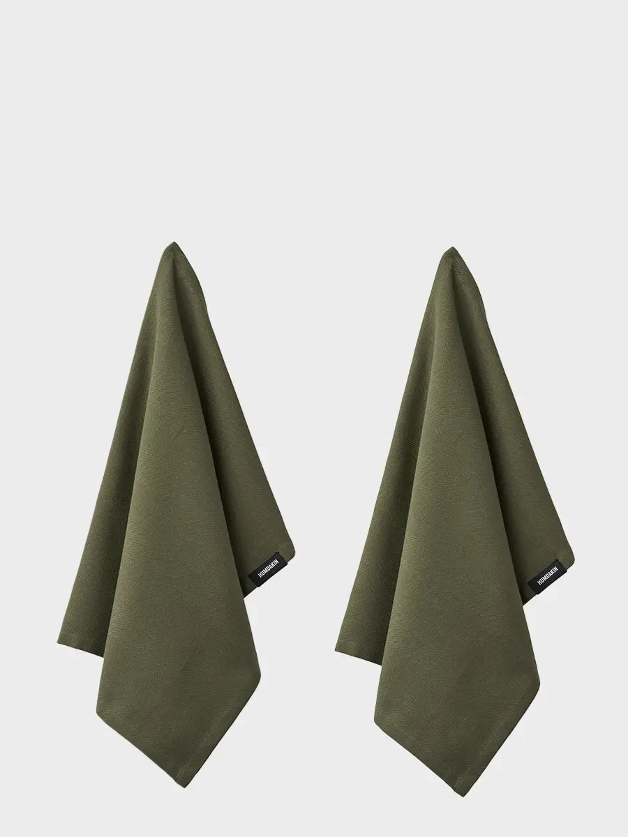 HUMDAKIN Økologisk Viskestykke - 2 stk Organic Textiles 149 Evergreen